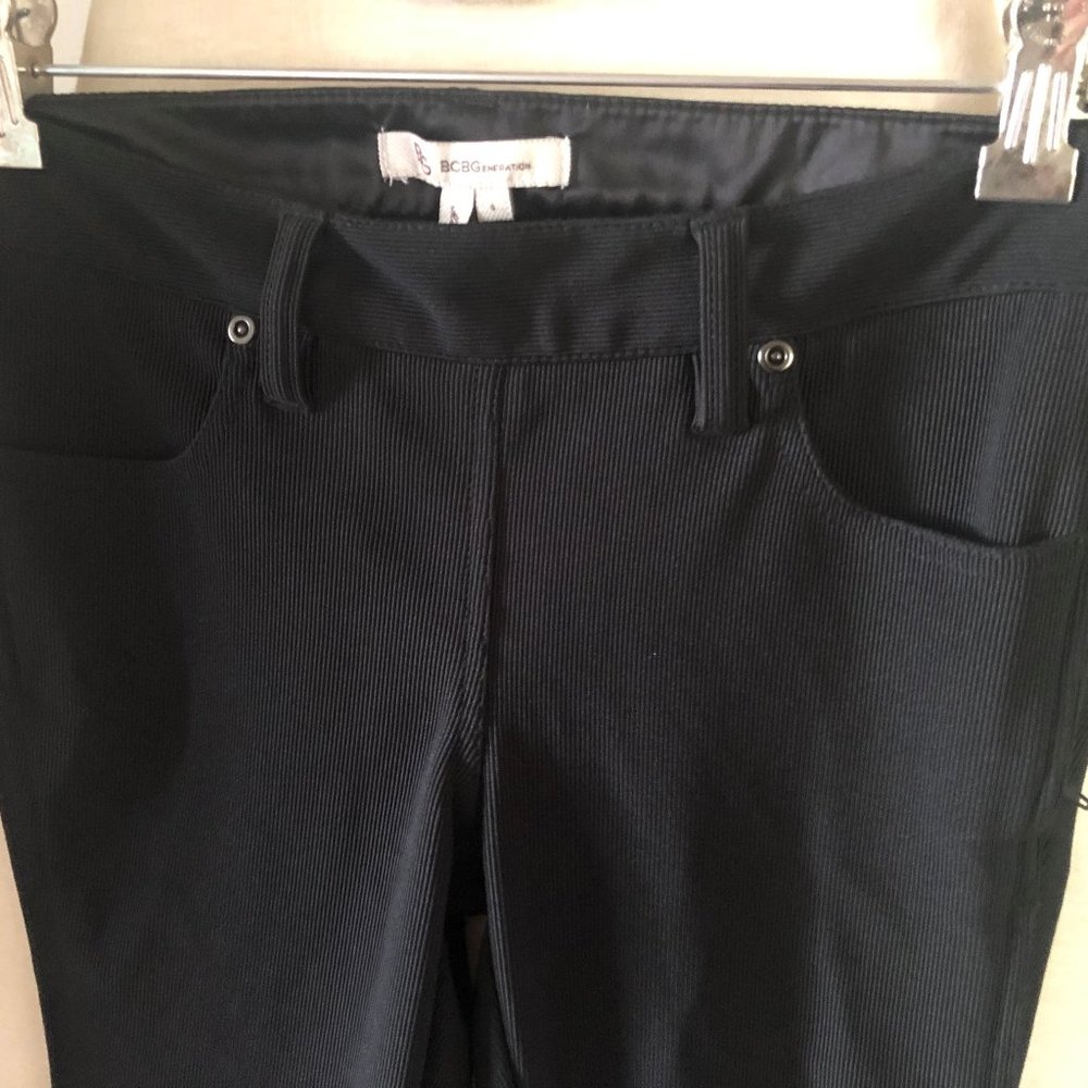 BCBG Black Ribbed Pants